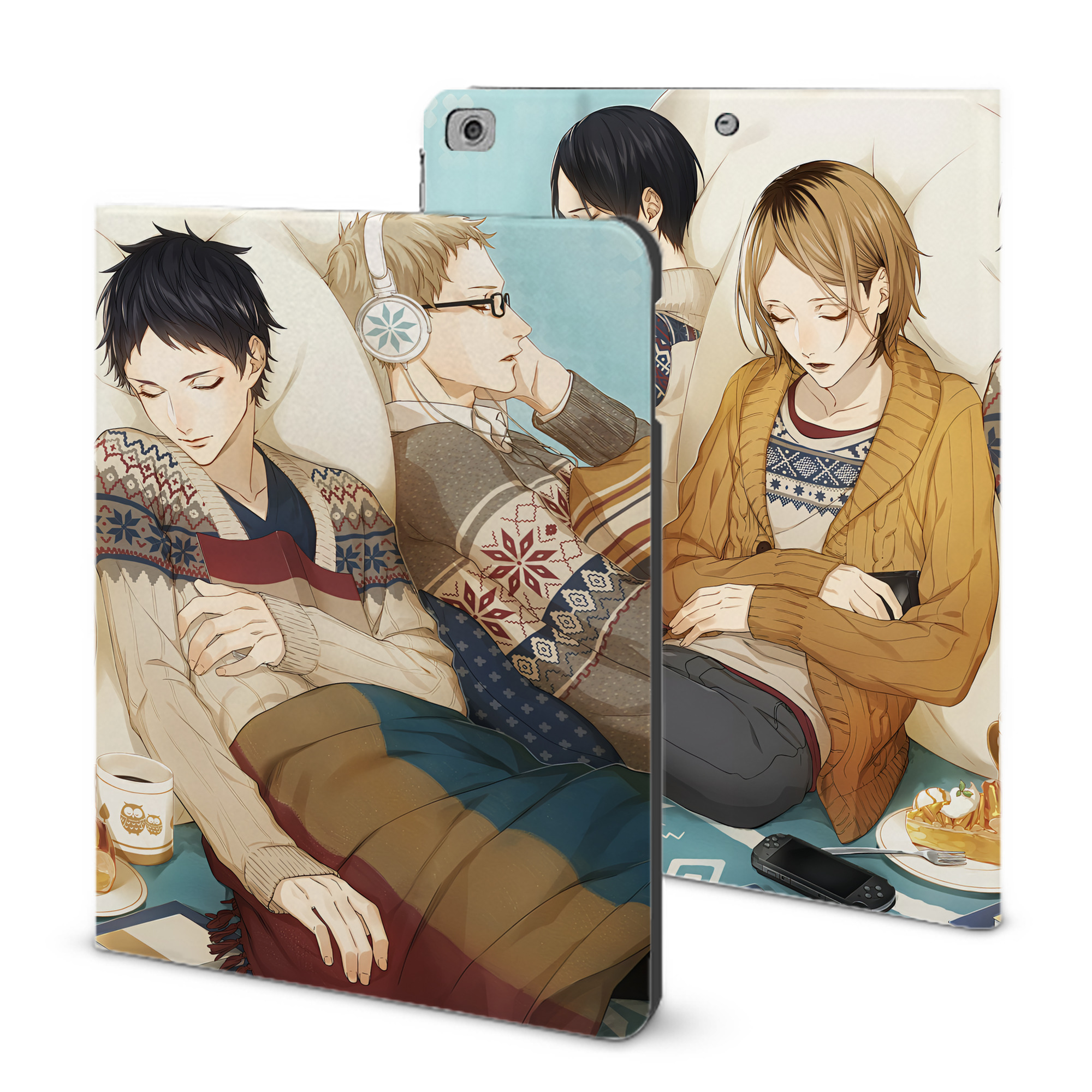 （画像用） ハイキュー!! Haikyu!! IPad ケース ブック型 PUレザー TPU 耐衝撃 軽量 薄型 ペン収納なし 全面保護 IPad 各モデル対応